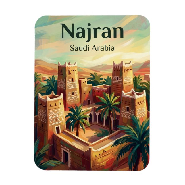 Najran Saudi-Arabien Magnet (Vertikal)