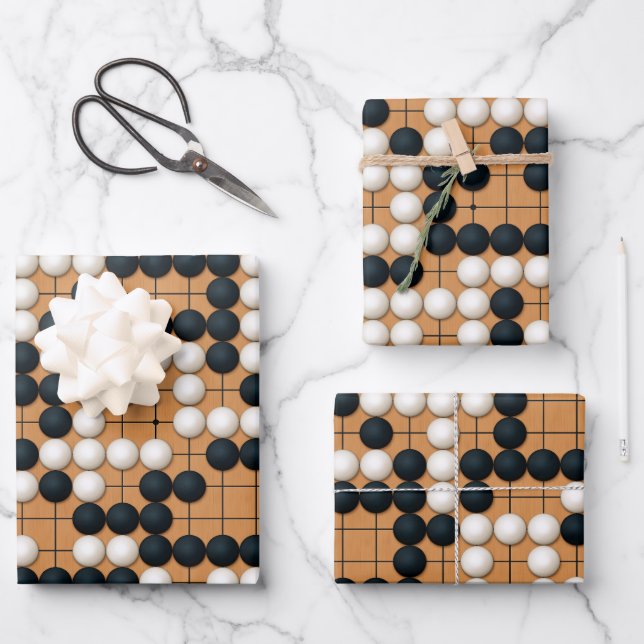 Nakade Shapes Geschenkpapier Set (Vorderseite)