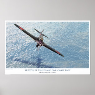Nakajima B5N1 "Kate" Torpedobomber Poster