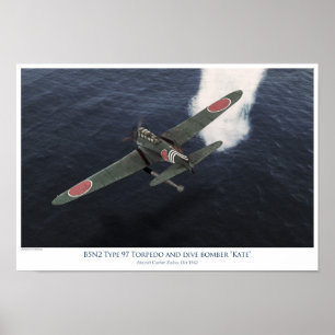 Nakajima B5N1 "Kate" Torpedobomber Poster