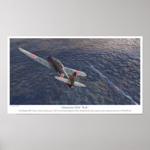 Nakajima B6N Tenzan Poster