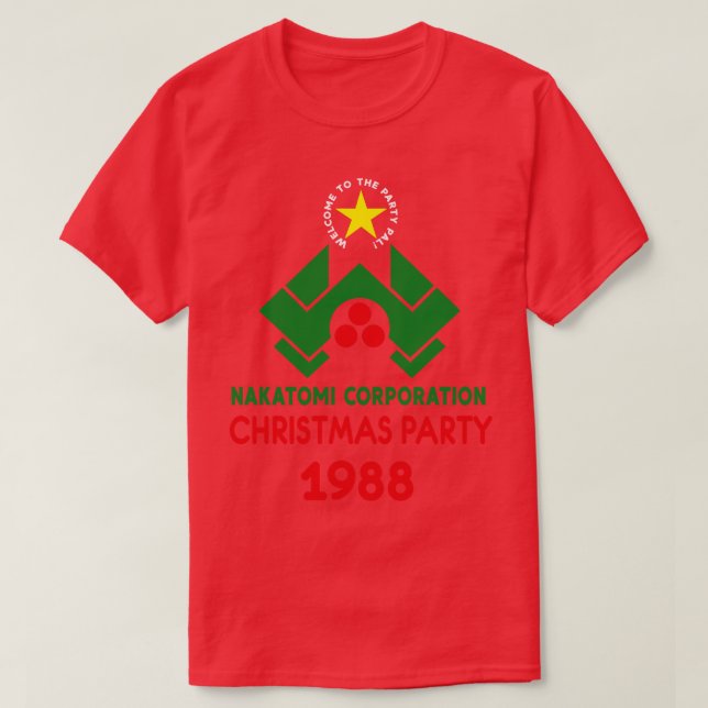 Nakatomi Plaza Weihnachts-Party T-Shirt (Design vorne)