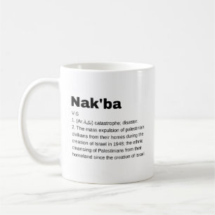Nakba Bedeutung Design Nakba Definition Text Kaffeetasse