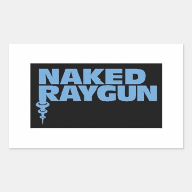 Naked Raygun Rechteckiger Aufkleber (Vorderseite)
