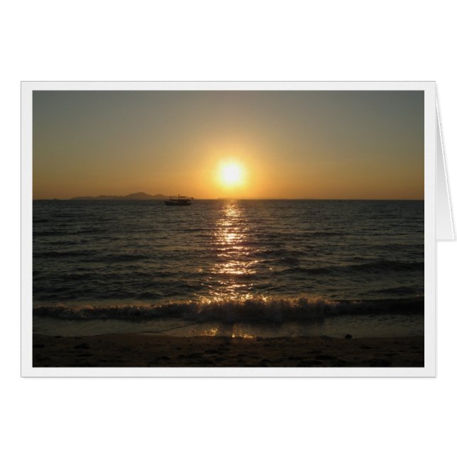 Naklua Beach Sunset .. Pattaya, Chonburi, Thailand (Vorderseite (Horizontal))
