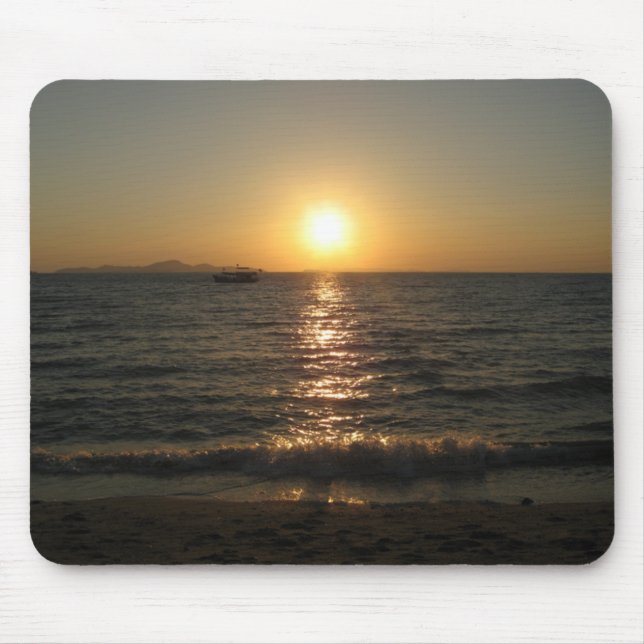 Naklua Beach Sunset .. Pattaya, Chonburi, Thailand Mousepad (Vorne)