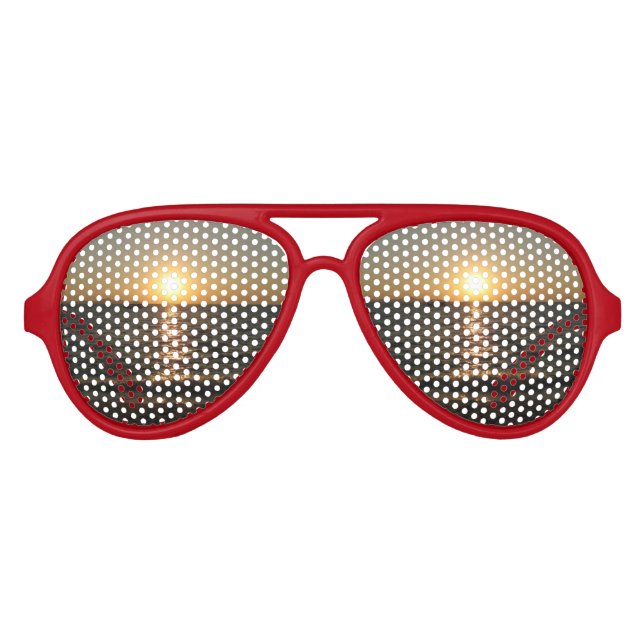 Naklua Beach Sunset .. Pattaya, Chonburi, Thailand Partybrille (Vorderseite)