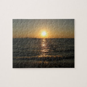 Naklua Beach Sunset .. Pattaya, Chonburi, Thailand Puzzle