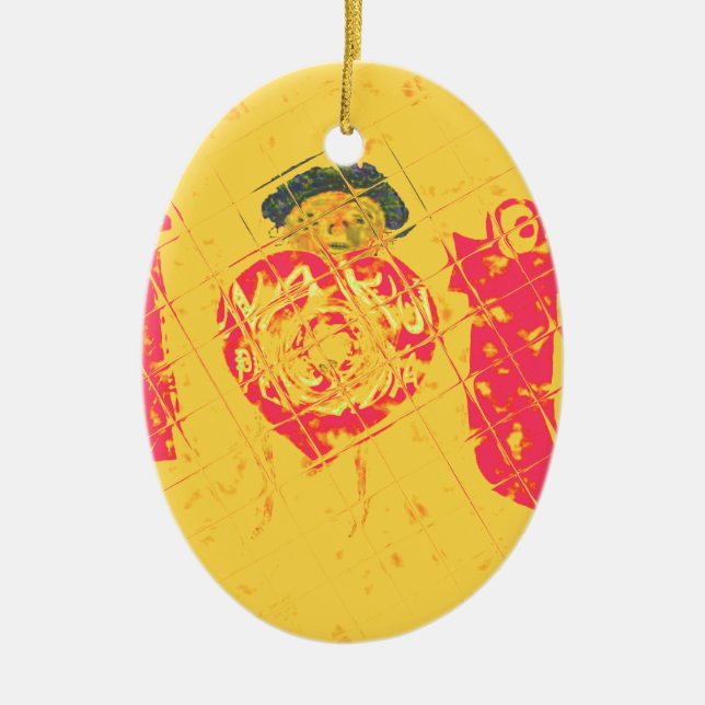 Nakupenda - I Liebe U Swahili Word Text Bedeutung  Keramikornament (Vorne)