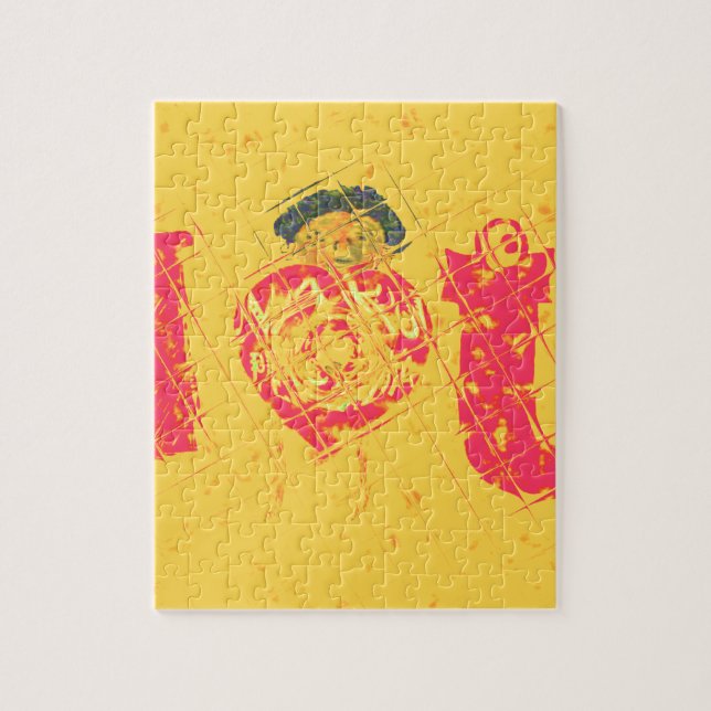 Nakupenda - I Liebe U Swahili Word Text Bedeutung  Puzzle (Vertikal)