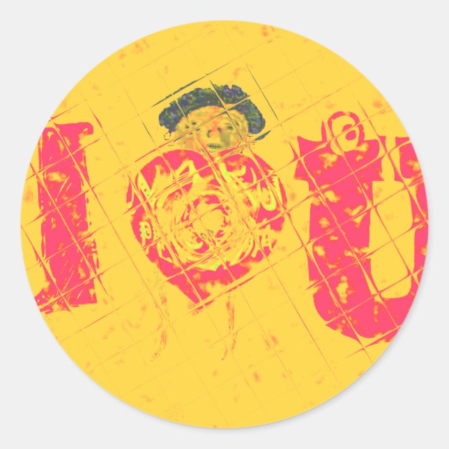 Nakupenda - I Liebe U Swahili Word Text Bedeutung  Runder Aufkleber (Vorderseite)