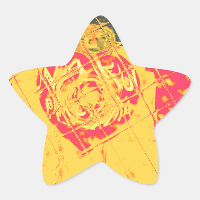 Nakupenda - I Liebe U Swahili Word Text Bedeutung  Stern-Aufkleber (Vorderseite)