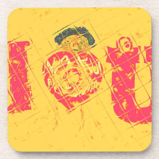 Nakupenda - I Liebe U Swahili Word Text Bedeutung  Untersetzer (Vorderseite)