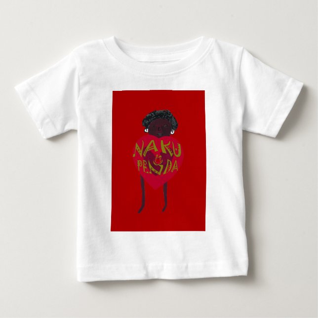 Nakupenda Sana Art Print Swahili Design Baby T-shirt (Vorderseite)