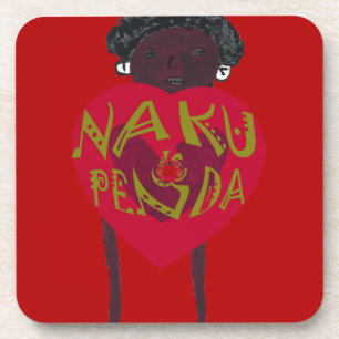 Nakupenda Sana Art Print Swahili Design Getränkeuntersetzer