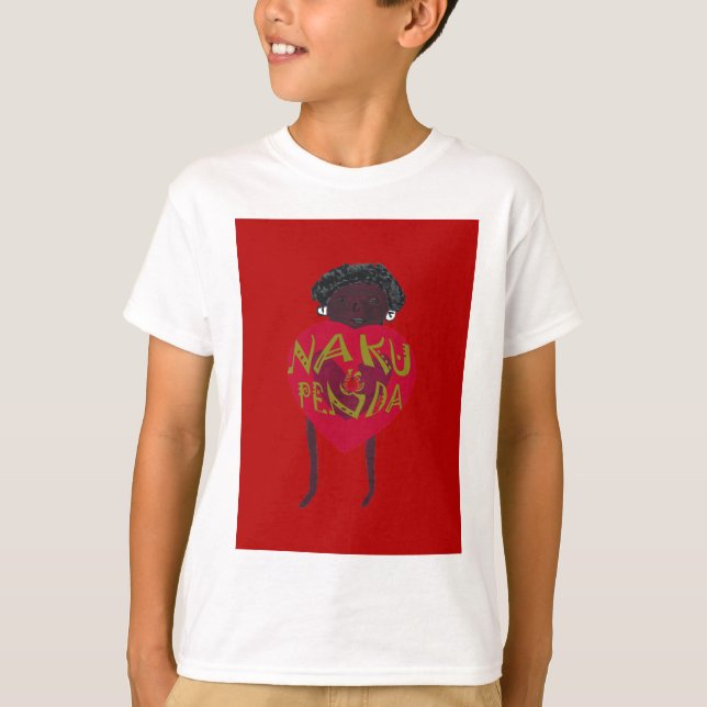 Nakupenda Sana Art Print Swahili Design T-Shirt (Vorderseite)