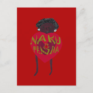 Nakupenda Sana Kunstprint Swahili Design Feiertagspostkarte