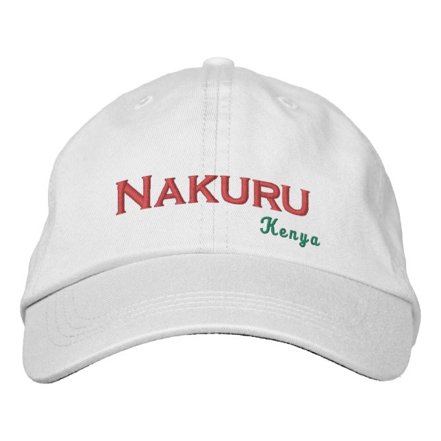 Nakuru - Kenia bestickt Baseballhut Bestickte Baseballkappe (Vorderseite)
