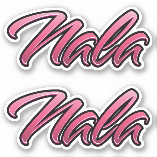 Nala faded pink Aufkleber Sticker Stickerset (Vorderseite)