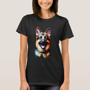 NALA Vibrand German Shepherd Art Einzigartiges Hau T-Shirt