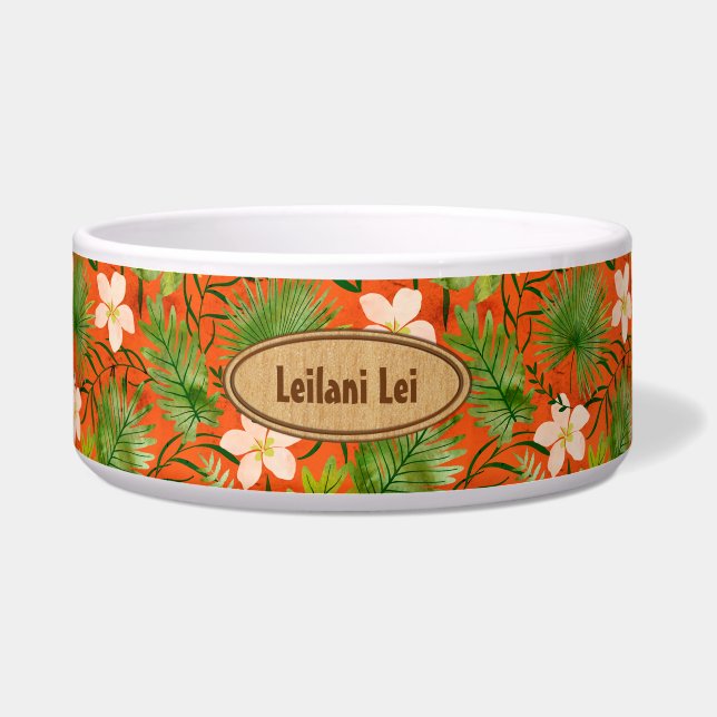 Nalani Hawaiian Tropical Garden Monogram Napf (Vorderseite)