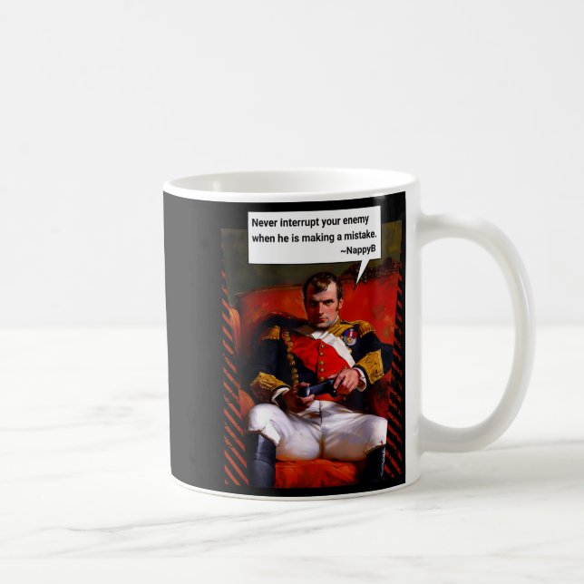 Naleon Bonaparte Gamer Quote - Funny History  Kaffeetasse (Rechts)