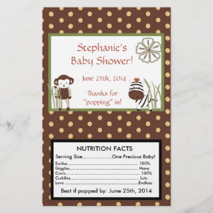 Nali-Dschungel-personalisierte Mikrowellen-Popcorn Flyer