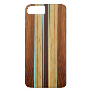 Nalu Hou Faux Koa Holz Surfboard Case-Mate iPhone Hülle