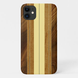 Nalu Mua Imitats Koa Wood Surfboard Case-Mate iPhone Hülle