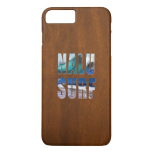 Nalu-Surf Hawaiian Wave Faux Koa Holz-Surfbrett Case-Mate iPhone Hülle