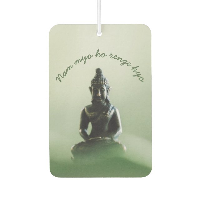 Nam Myōhō Renge Kyō Autolufterfrischer (Vorderseite)