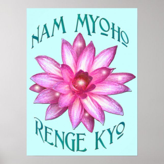 "Nam Myoho Renge Kyo" Buddhism Poster Print (Vorne)