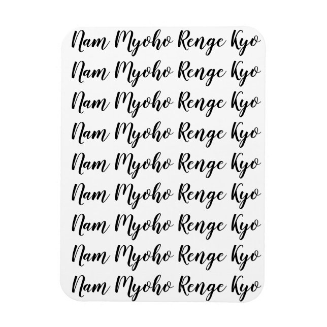 Nam Myoho Renge Kyo Magnet (Vertikal)