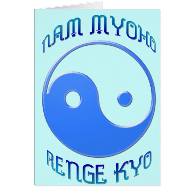 "Nam Myoho Renge Kyo" Yin u. Yang-Buddhismus (Vorne)