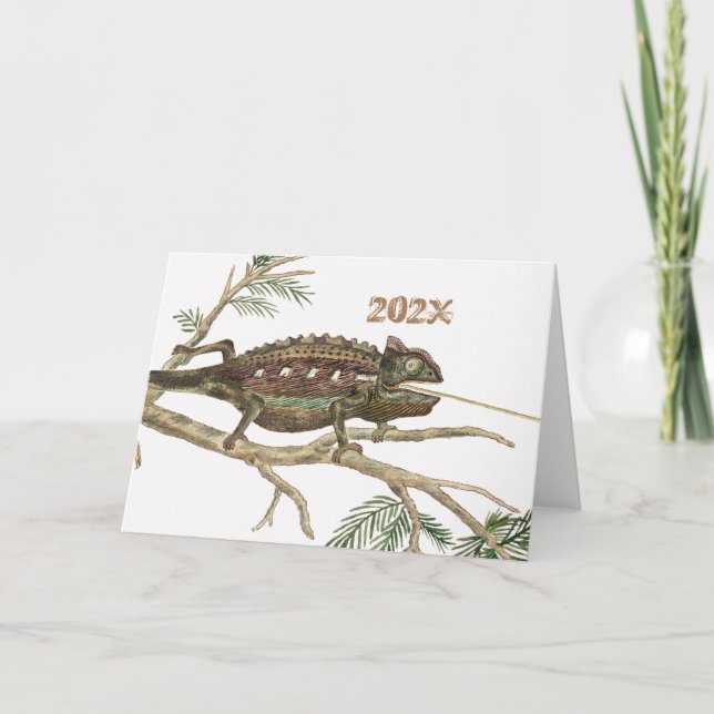 Namaqua chameleon Lizard Reptile Gecko Jigsaw Kids Karte (Vorderseite)