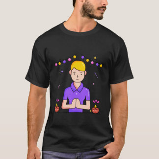 Namaskar Grußgeste der Achtung Namaste Hindu T-Shirt