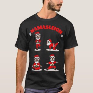 Namasleigh Yoga Weihnachten Weihnachten Posen T-Shirt