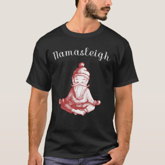 Namasleigh Yogaliebhaber mit Sankt-Weihnachten T-Shirt