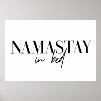 Namastay im Bett Poster