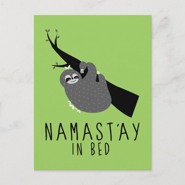 namast'ay im Bettschläger Postkarte (Vorderseite)