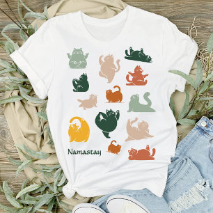 Namastay Katzen-Yoga   Lustiges Yoga-Katzenliebhab Tri-Blend Shirt