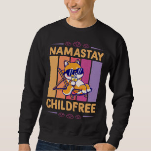 Namastay Kinderfrei Nomaste Yoga Lotusblume Strand Sweatshirt