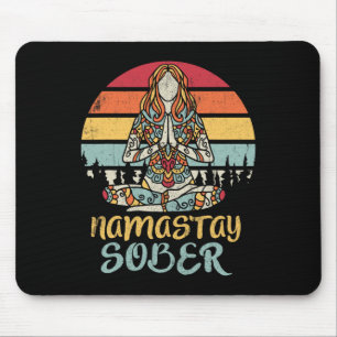 Namastay Nüchtern Na Aa 12 Schritt Erholungsmedita Mousepad