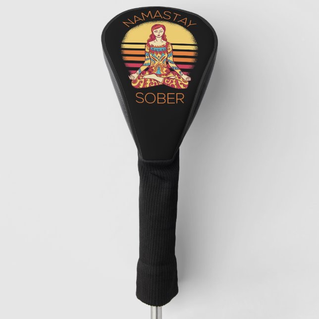 Namastay Sober I Golf Headcover (Vorderseite)