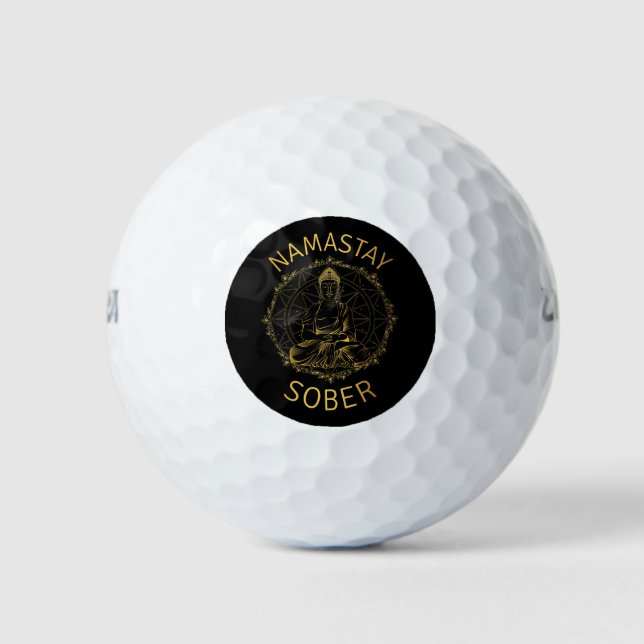Namastay Sober II Golfball (Vorderseite)