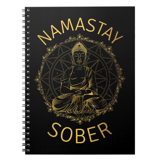 Namastay Sober II Notizblock (Vorderseite)