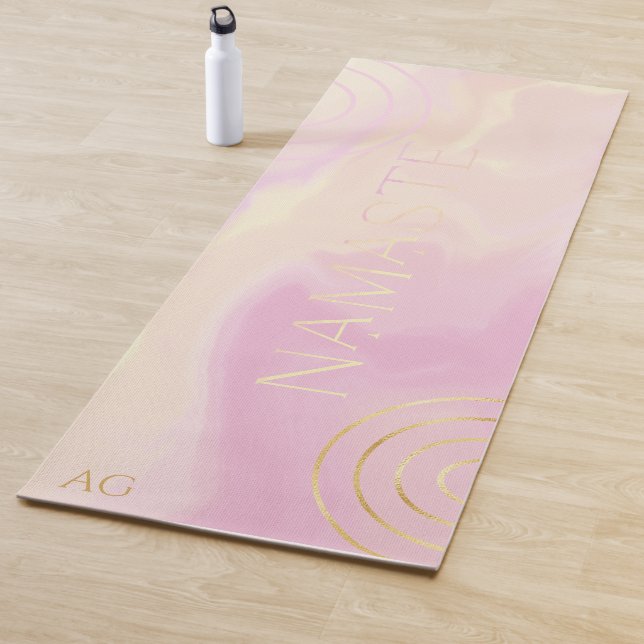 Namaste Abstract Watercolor Yoga Mat Yogamatte (Beispiel)