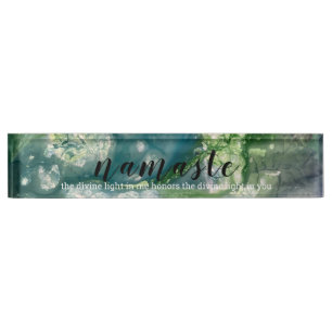 Namaste Acrylic Namensplakette