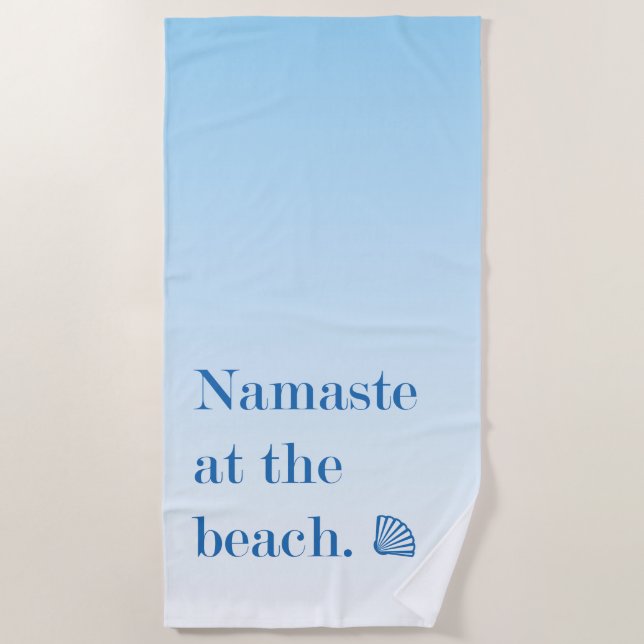 Namaste am Strand Strandtuch (Vorderseite)