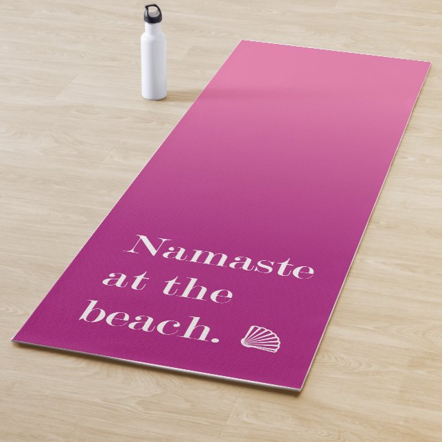 Namaste am Strand Yogamatte (Beispiel)